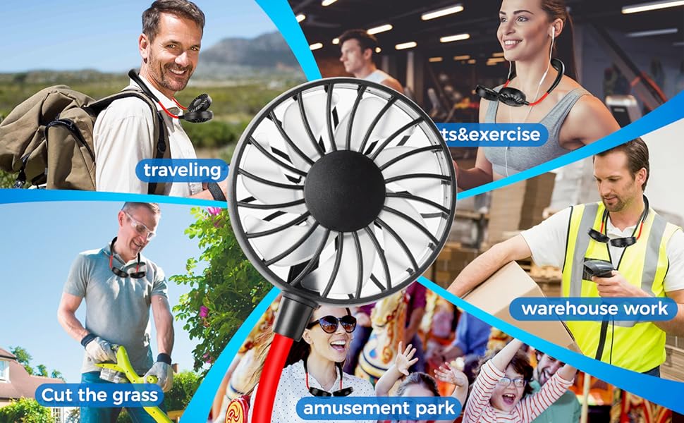 BreezeBand™ Hands-Free Cooling Neck Fan