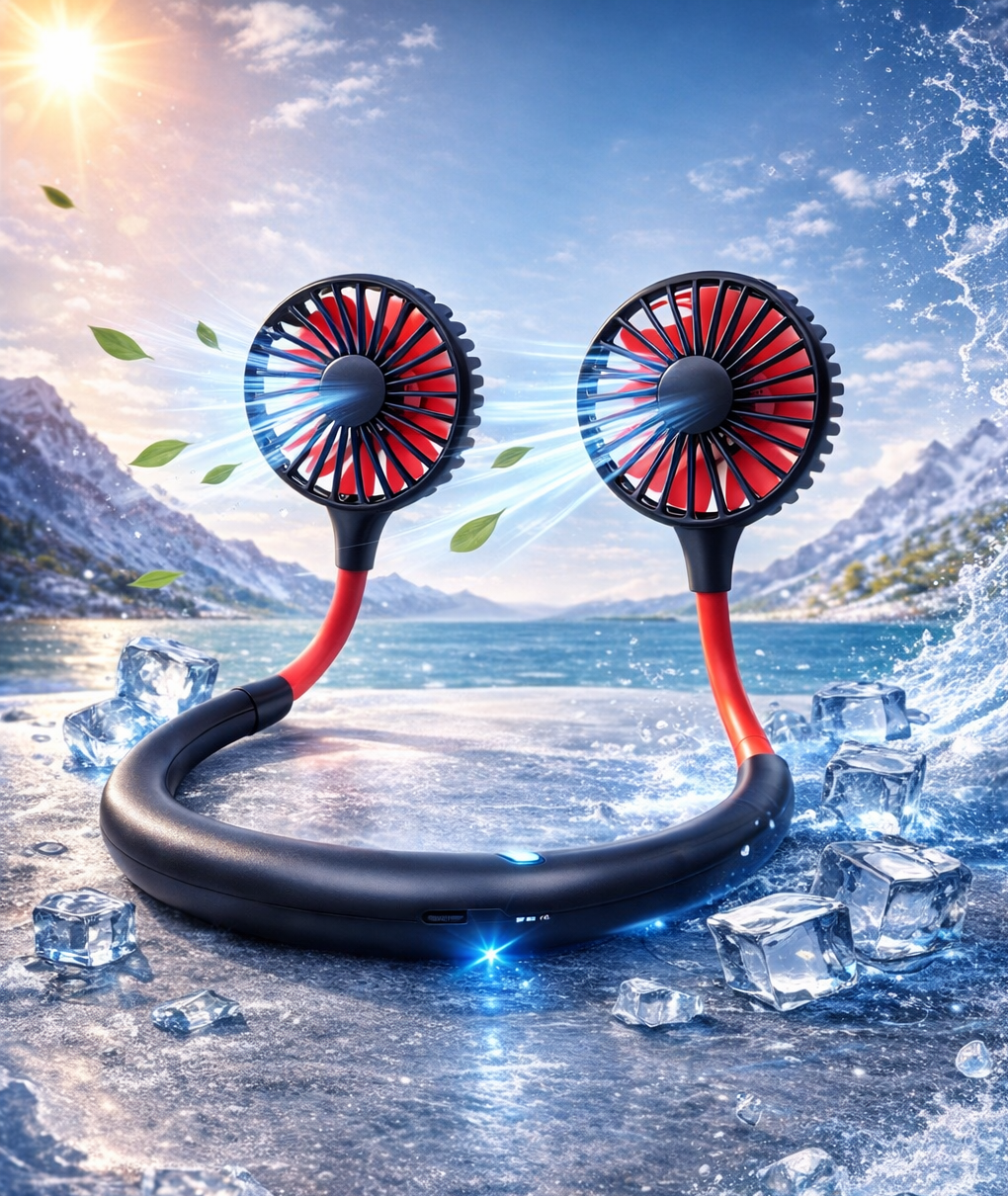 BreezeBand™ Hands-Free Cooling Neck Fan